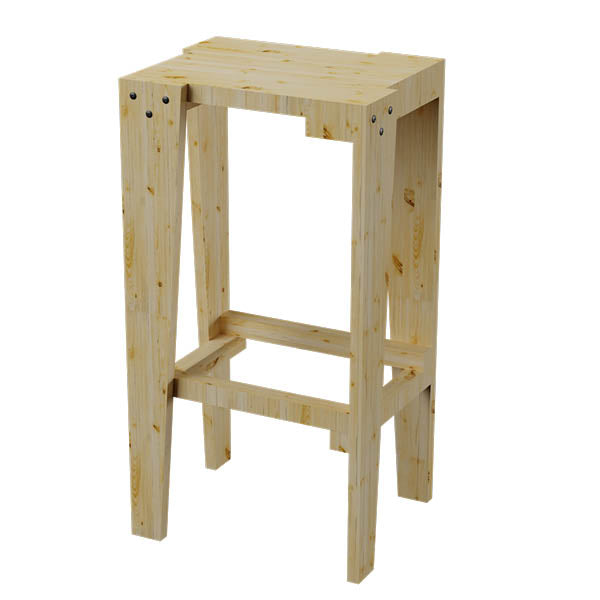 Tabouret eco Bois II