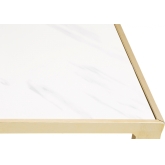 Table Kadra H90 150x50 - marbre & laiton