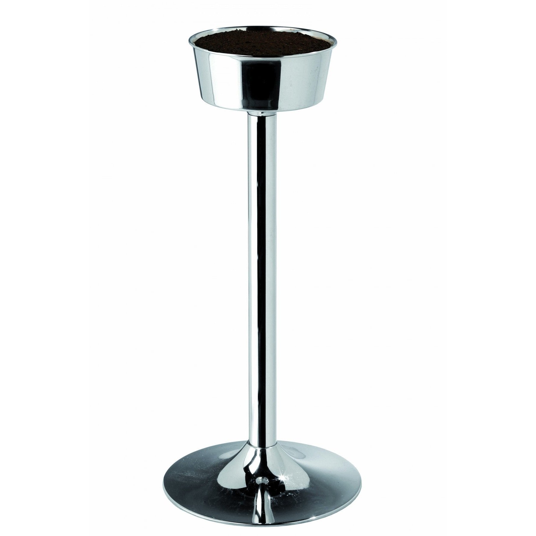 Cendrier inox sur pied