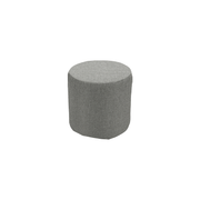 102186 tweed pouf dia40 gris
