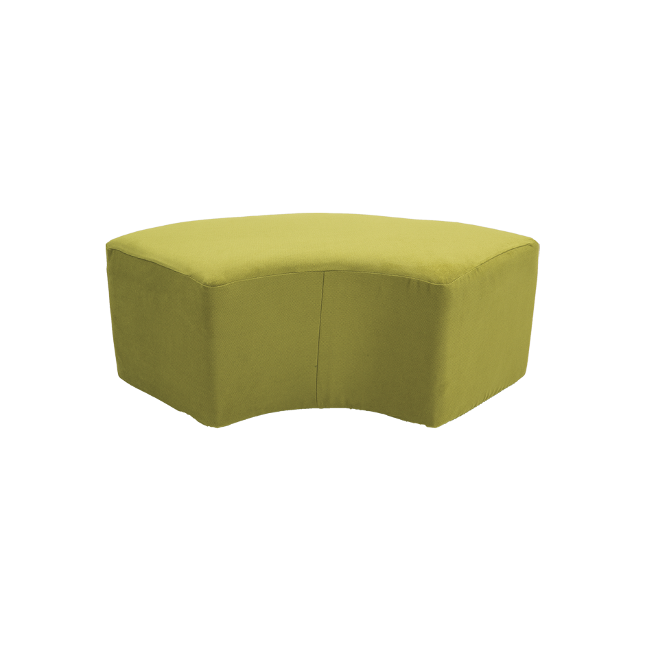 Pouf Tweed 1/4 rond
