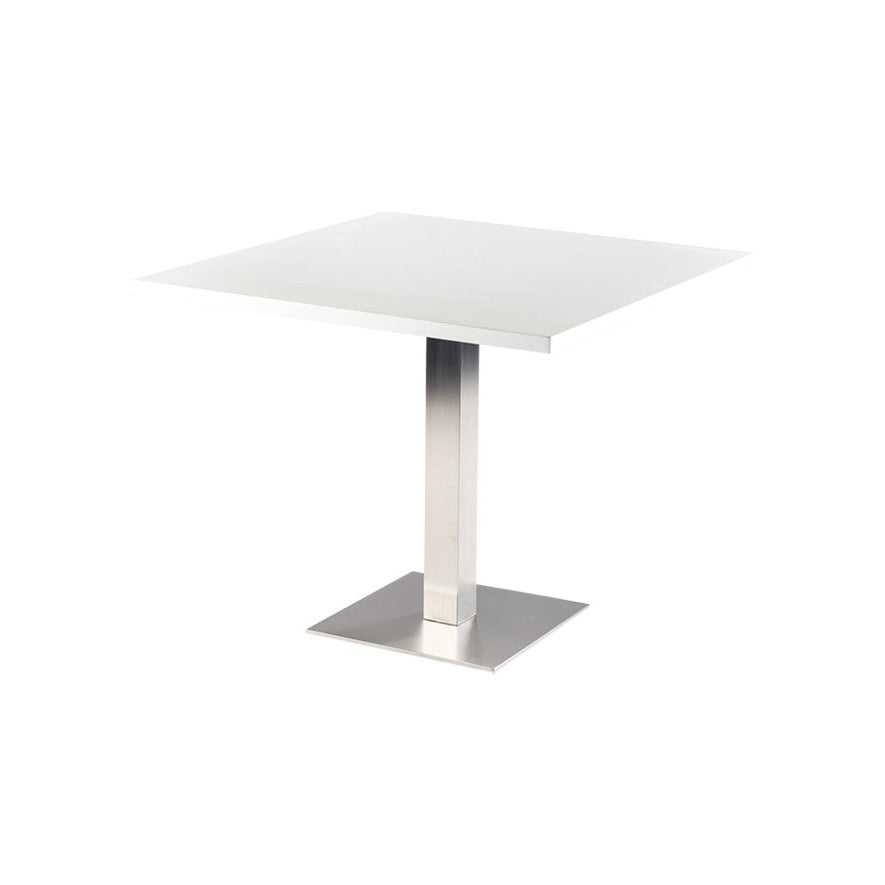 111344 Table Stan H76 90x90 blanc et blanc
