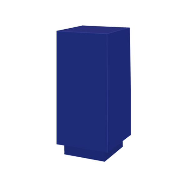 132167 houssee carree 47 x 47 h110 bleu