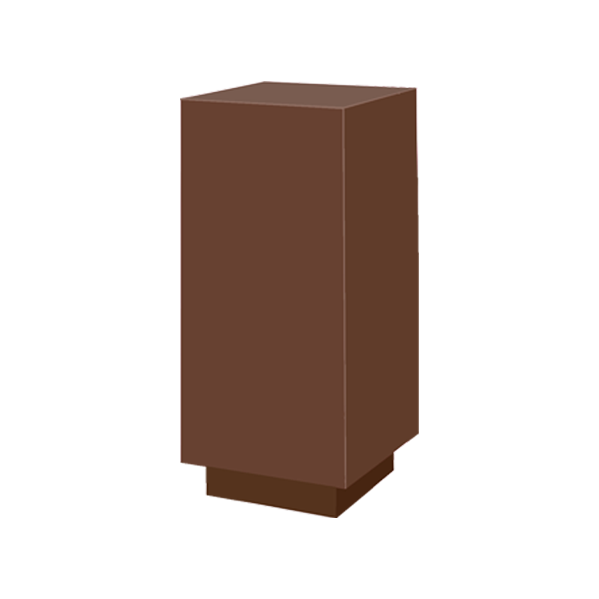 132169 houssee carree 47 x 47 h110 chocolat