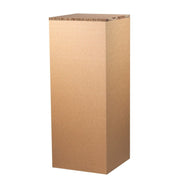 Raw cardboard stele