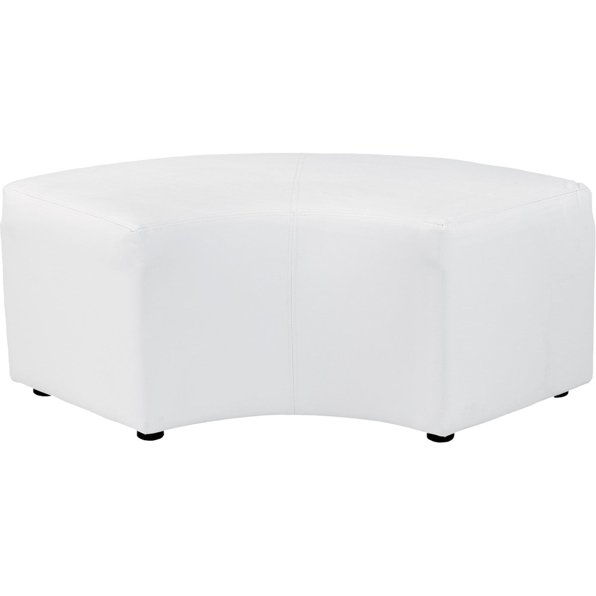 Pouf Nikki 1/4 rond L100 - blanc