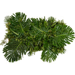 Tableau végétal avec feuillage naturel au m2