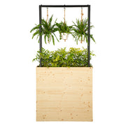 Jardiniere Bois / Métal + Végétation
