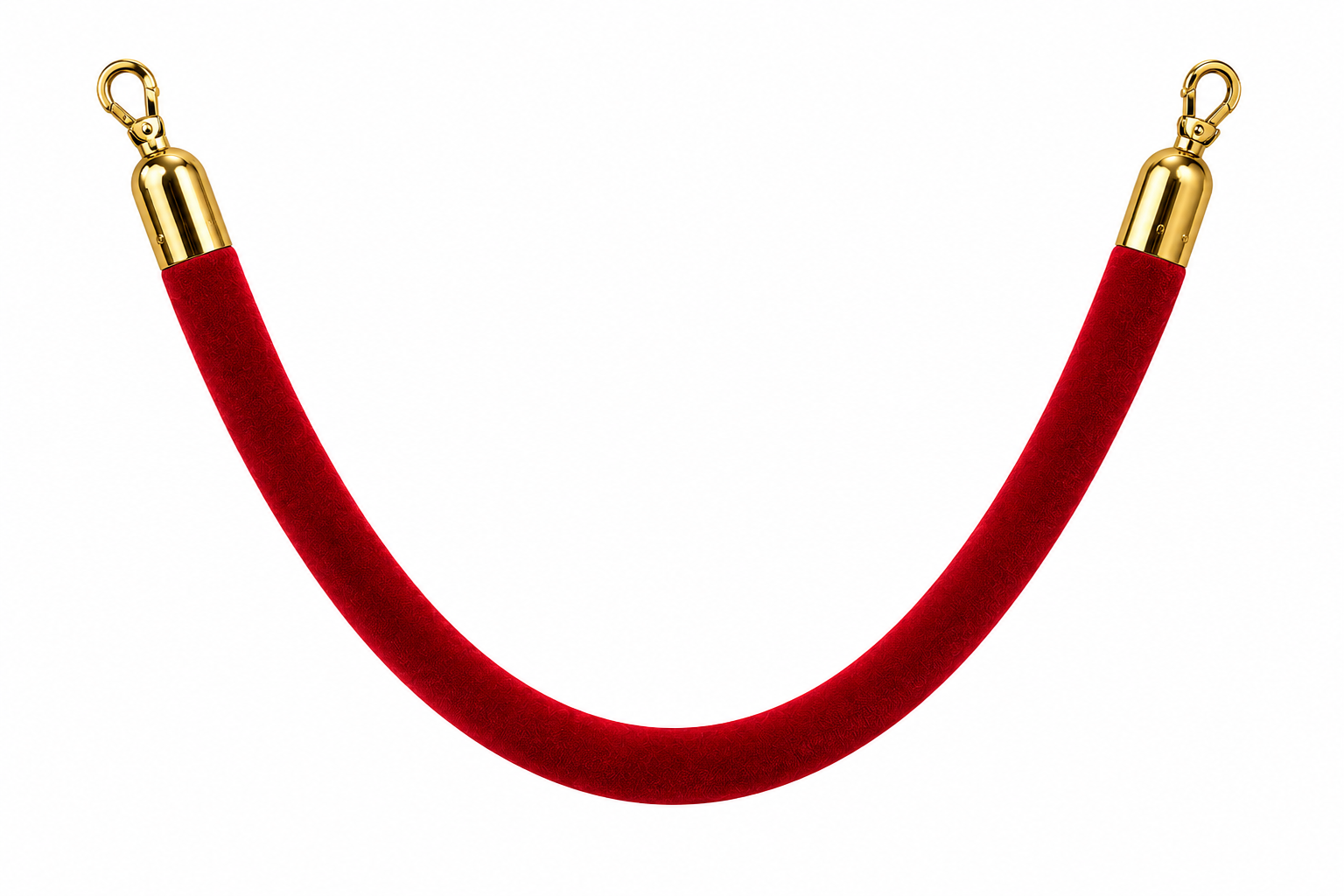 Cordelière rouge embout or M Ak - Unité