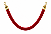 Cordelière rouge embout or M Ak - Unité