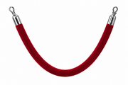 Cordelière rouge embout chrome Ak - Unité