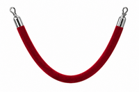Cordelière rouge embout chrome Ak - Unité