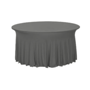 Nappe slim grise table 150 ronde  - Unité