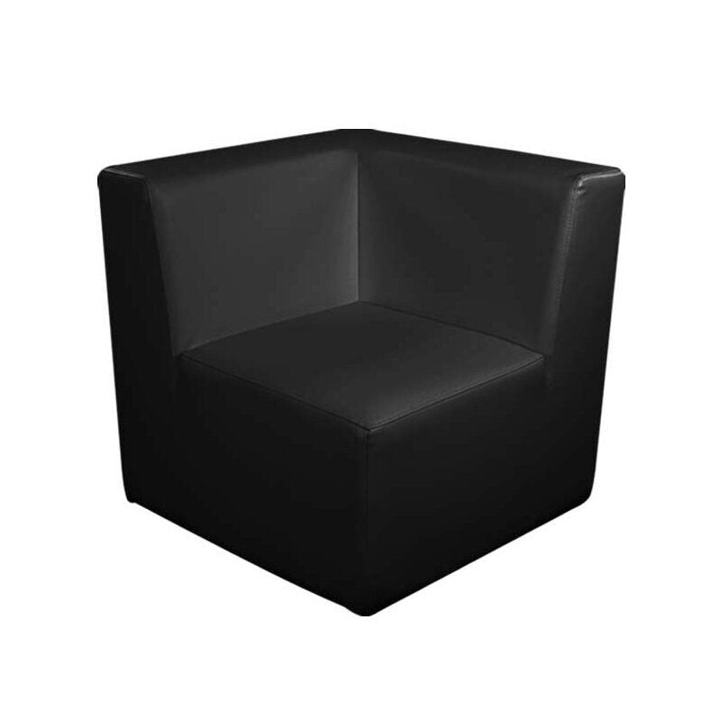Chauffeuse angle Dalton 75 x 75 - noir