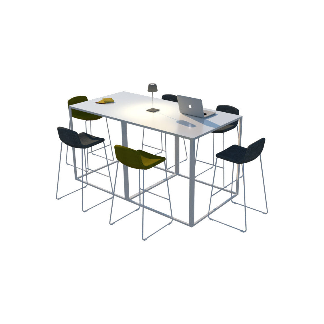 Table haute Kadra H105 - 100x100 cm