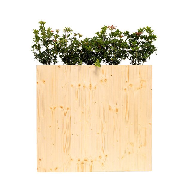 Jardinière haute - Eco - 106x25x100Ht  avec végétation