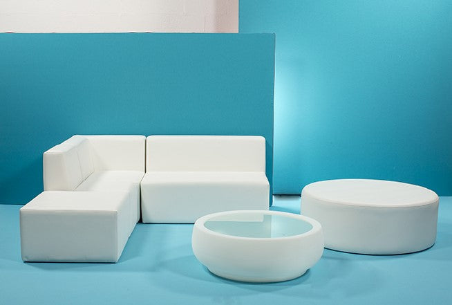 Chauffeuse angle Nikki 75 x 75 - blanc