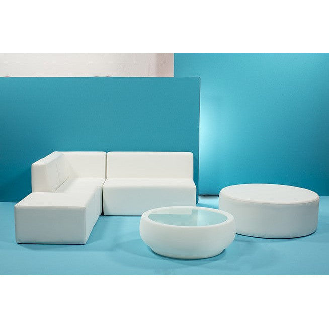 Chauffeuse angle Nikki 75 x 75 - blanc