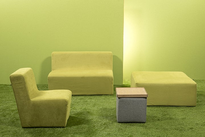 Pouf Tweed carré L40