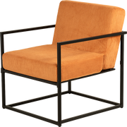 Coussin paulo velours rouille - Unité