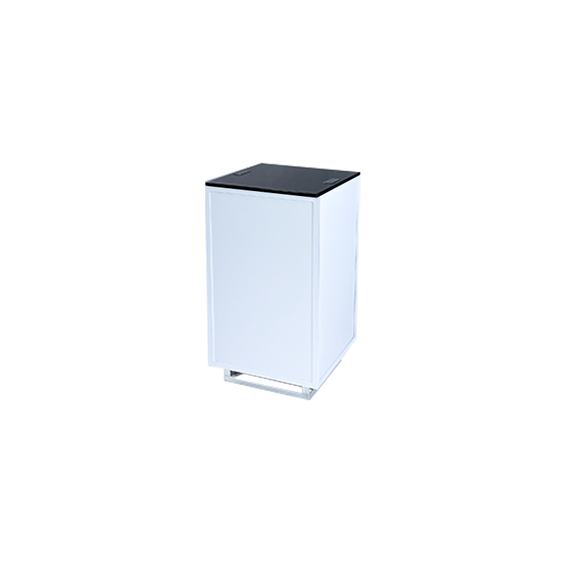 MODB111001P04 Buffet Up 50x50 H90 blanc top noir