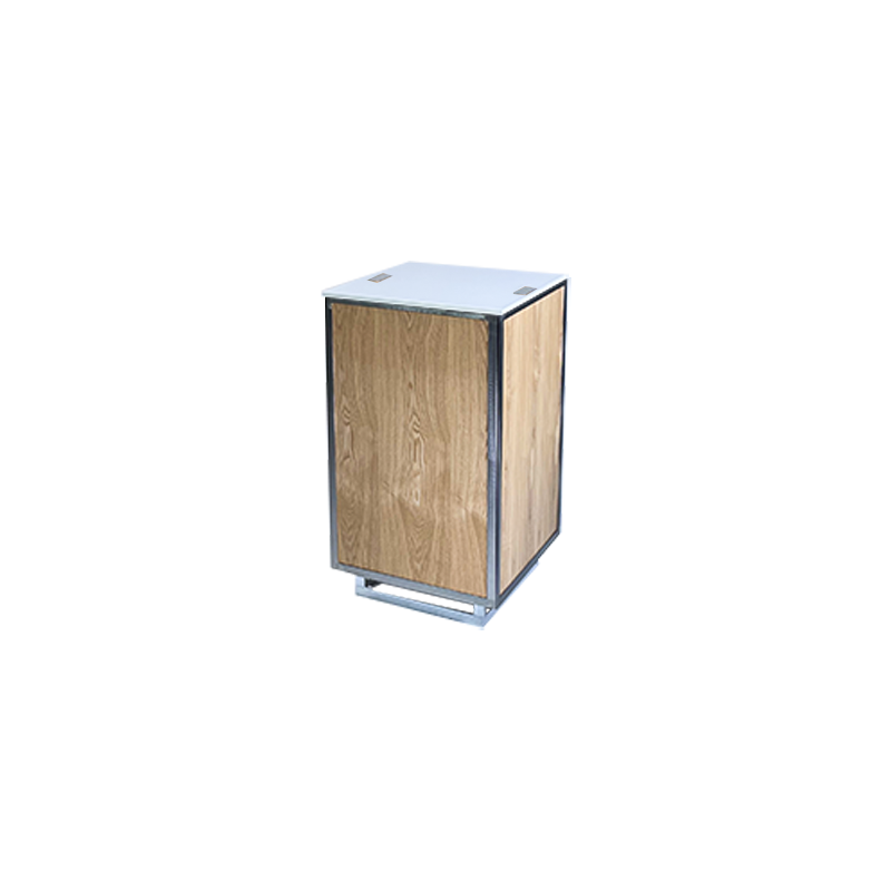 MODB111020P01 Buffet Up 50x50 H90 bois top blanc