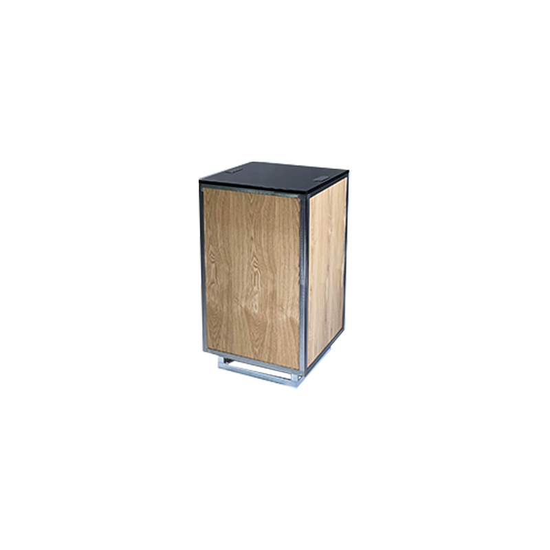 MODB111020P04 Buffet Up 50x50 H90 bois top noir