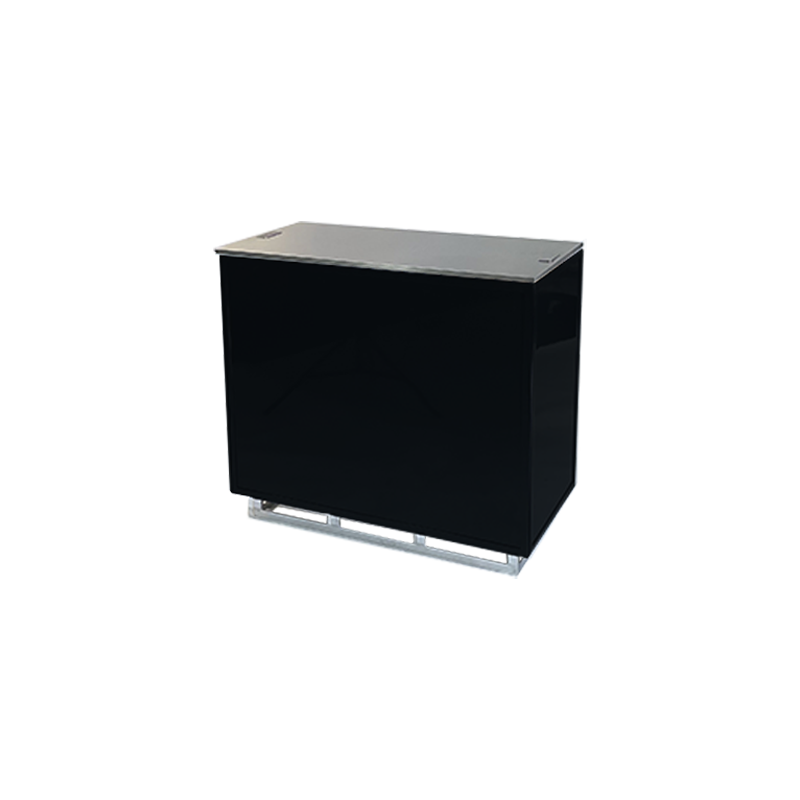 MODB111104P45 Buffet Up 100x50 H90 noir top inox