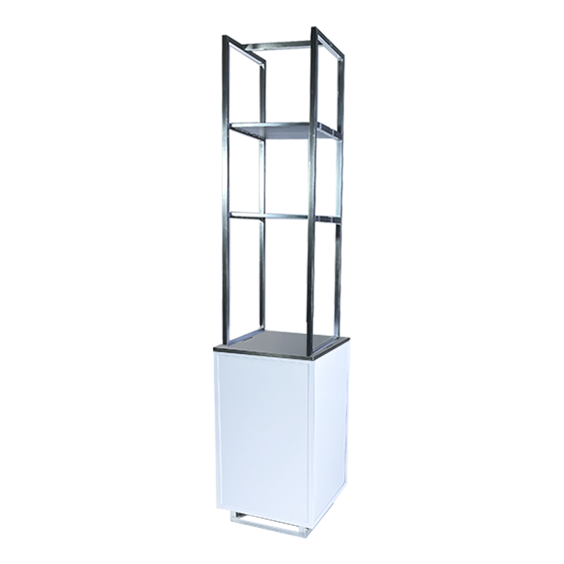 MODB112501P45 Etagere Up 50x50cm blanc top inox