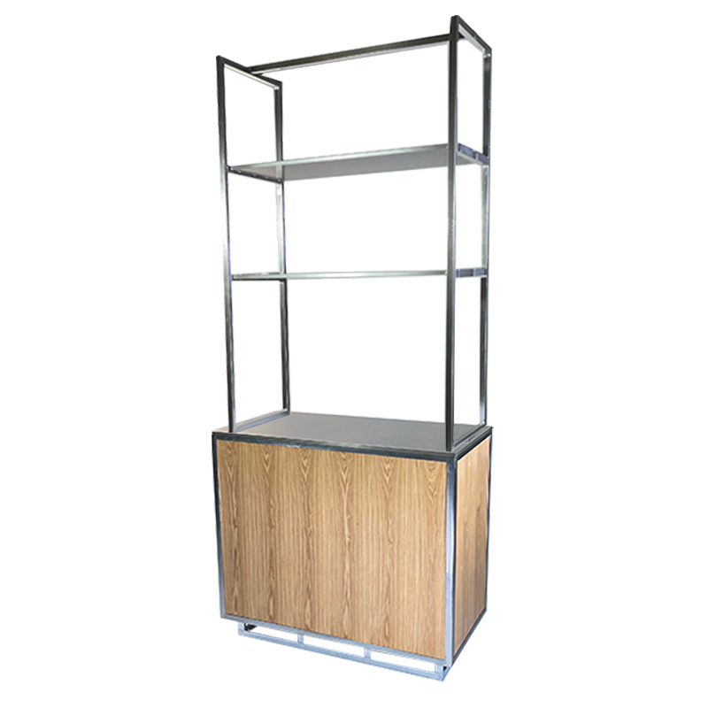 MODB112720P45 Etagere Up 100x50cm bois top inox
