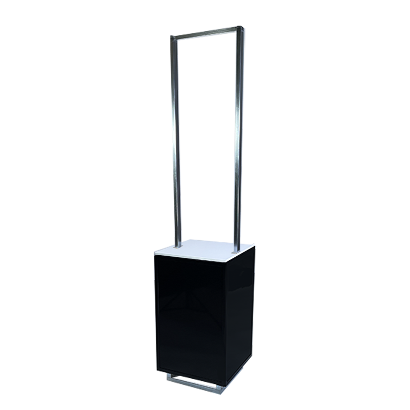MODB113004P01 Buffet Enseigne Up 50x50cm noir top blanc