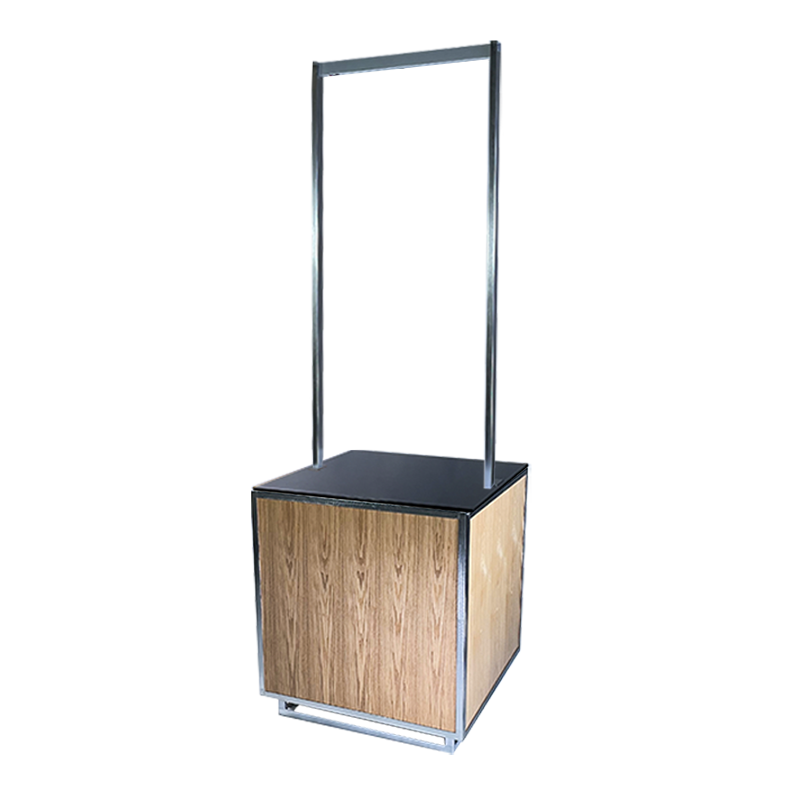 MODB113120P04 Buffet Enseigne Up 80x80cm bois top noir