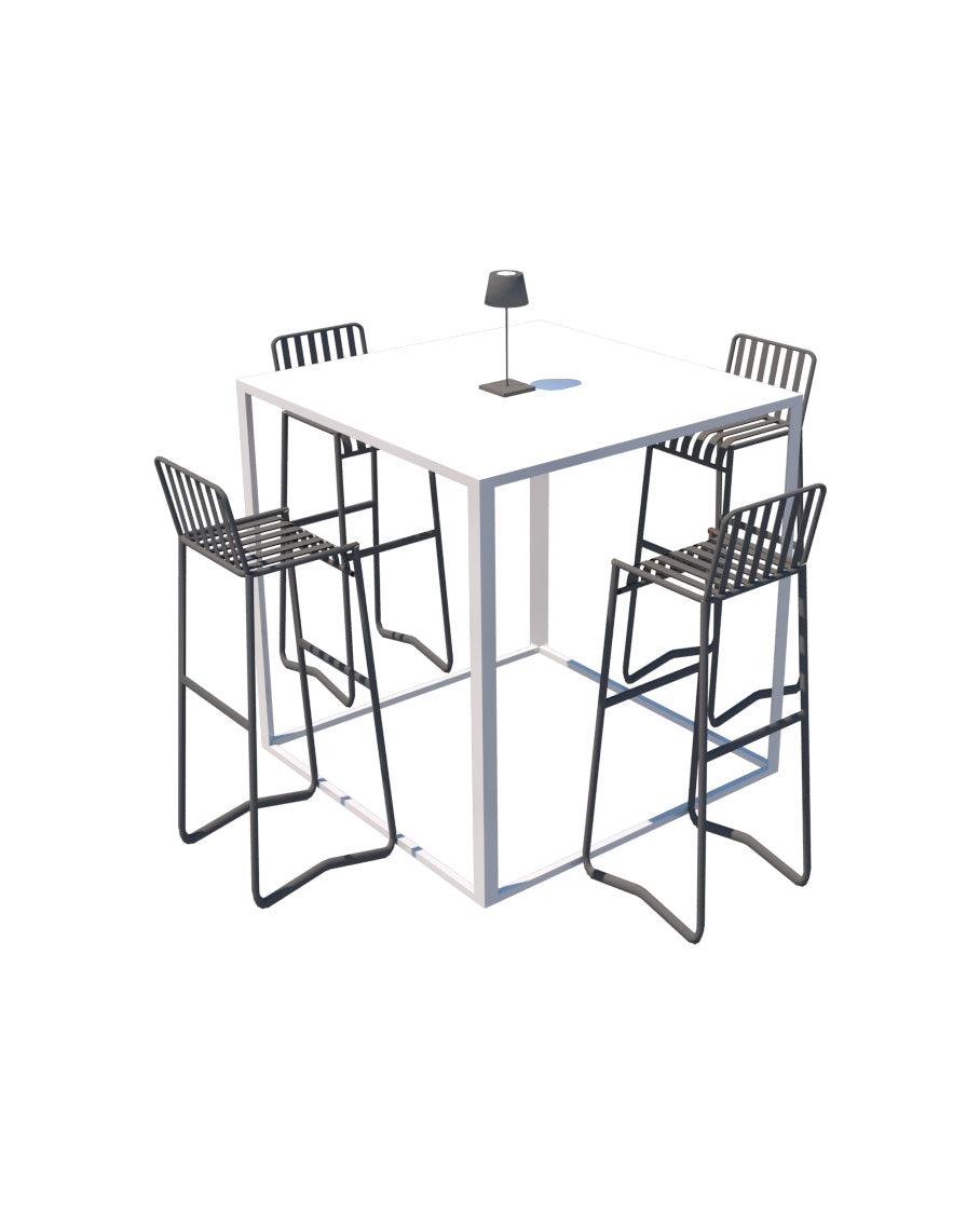 Table haute Kadra H105 - 100x100 cm