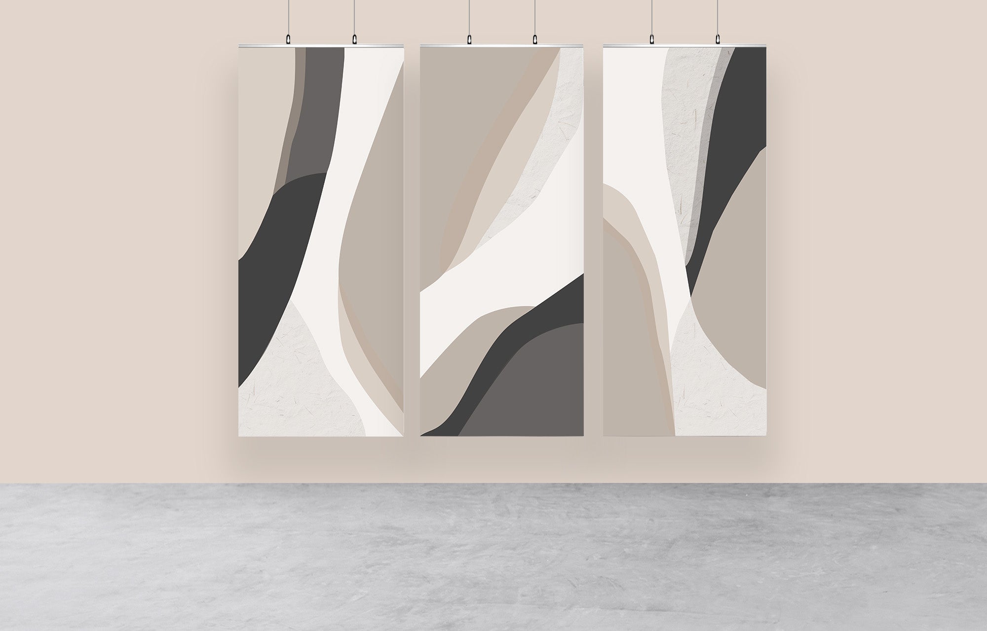 Visuel mural - Abstrait Triptyque
