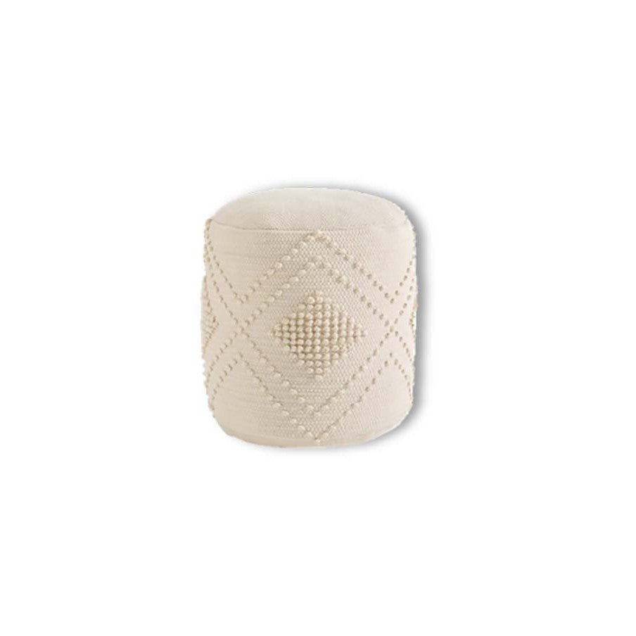 Pouf Boho dia 40 - écru