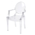 fauteuil louis ghost - translucide