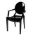 fauteuil louis ghost - noir 