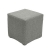 pouf carré 40 tweed - gris