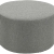 pouf tweed rond dia70 - gris