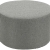 Pouf Tweed rond dia 70 - gris