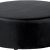 Pouf rond 120 cuir noir