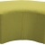 pouf tweed 1/4 rond L150 - anis