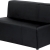 chauffeuse dalton L120 - cuir noir
