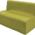 chauffeuse tweed square L120 - anis