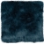 coussin furry - bleu canard