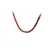 cordeau rouge / embout or M 
