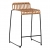 Tabouret rotin by K - noir