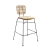 Chaise haute Rotin by K et coussin