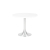 table stacy H73 dia90 - blanc & inox