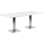 table stan H73 180x90 - blanc & inox